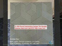 25 000 libras de bloqueo de garaje manillas de azulejos extremo calor y frío 6,25 azulejos cubren 1m2