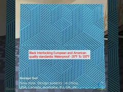 Negro Interlocking estándares de calidad europeos y estadounidenses impermeable a -20 ° F a 120 ° F