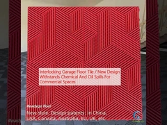 Tejas de piso de garaje interconectadas / Nuevo diseño resiste derrames de productos químicos y petróleo para espacios comerciales