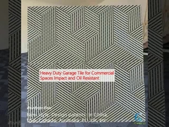 Tejas de garaje de trabajo pesado para espacios comerciales resistentes al impacto y al aceite