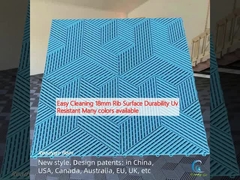 Fácil limpieza 18 mm Superficie de costillas Durabilidad UV resistente Muchos colores disponibles