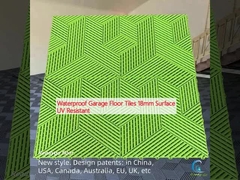 Tejas de piso de garaje impermeables de 18 mm Superficie resistente a los rayos UV