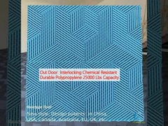 Fuera de la puerta de bloqueo entre sí Resistente a los productos químicos Polipropileno duradero 25000 libras Capacidad