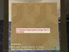 Tejas de garaje de polipropileno resistente a los rayos UV de 0,7 pulgadas Negro