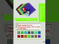 Pavimento de garaje negro para el rango de temperatura de -20 ° F a 120 ° F a un precio asequible