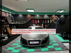 15.75 X 15.75 pulgadas de tejas de piso de garaje adecuado para vehículos pesados y equipos