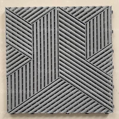Tejas de suelo de garaje de fibra de carbono 3D impermeables interrelacionadas piso de trabajo pesado