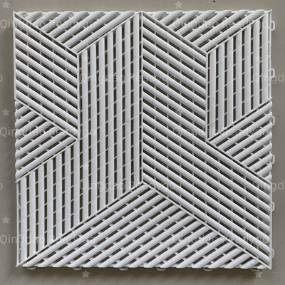 Muestras gratuitas nuevo Patentado 3d cubos de piso de garaje azulejos de piso entrelazado alfombra para almacén
