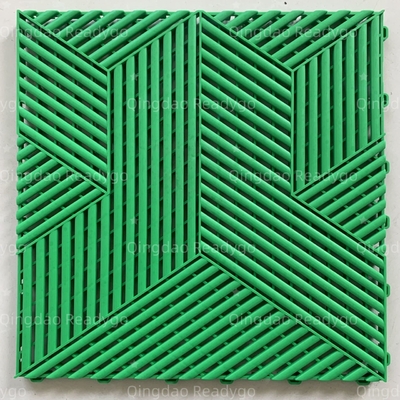 Readygo Fuerza de la rejilla del coche azulejos modulares de plástico de bloqueo entrelazado azulejos de piso de garaje de PP