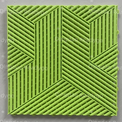 Fábrica 3D cubos de suelo de garaje de PP antiderrapante de drenaje entrelazado azulejos de piso de garaje