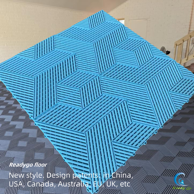 18 mm de interconexión de taller de pisos de plástico resistente a los rayos UV azulejos de garaje