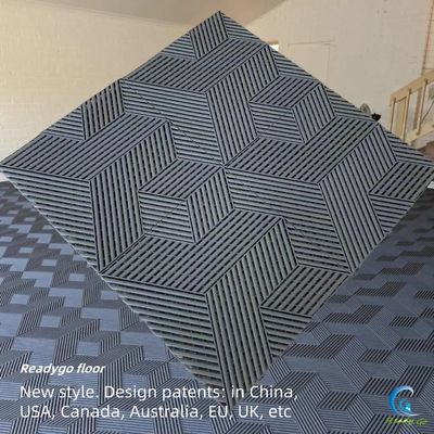 Tejas de piso de garaje 3D de PP para temperaturas extremas