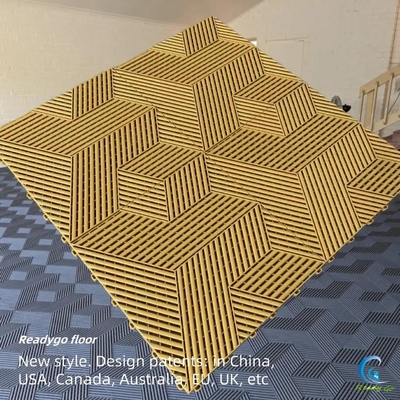 Alfombras para el piso de la tienda de 40x40cm de plástico antideslizante para el piso del garaje