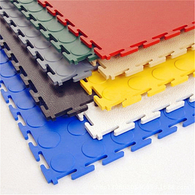 Tejas coloridas de garaje de 6,5 mm PVC tejas de piso interconectadas para garaje